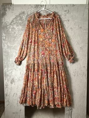 long sleeve dress with sheer sleeves Rosetta Getty | Sheer Plisse Long Sleeve Dress | XS